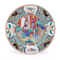 CHINESE YONGZHENG STYLE FIGURAL FAMILLE ROSE PLATE