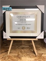 8.5x11" Certificate Frame,Art Easel