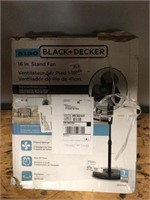 Black & Decker 16" Standing Fan, Box opened