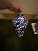 Small Blue Decorative Vase