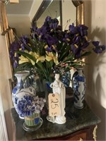 5-pcs Blue Figurines & Vases
