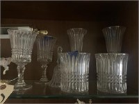 7-Glass Drinking Glasses w/Bell
