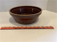 Brown stoneware bowl