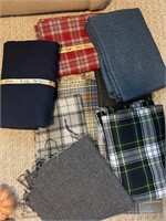 Various Sewing Material, some wool