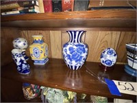 6-pcs Decorative Blue Pieces-Vase