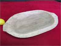 Indian Oval Dough Bowl- Vintage 18" Long