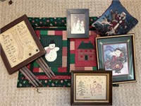 Christmas decor. Wall hanging, Stitched pictures