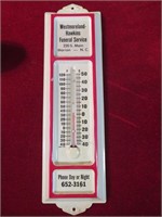 Metal Advertising Thermometer c. 1982 Marion