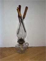 Vintage Lamp with curling irons