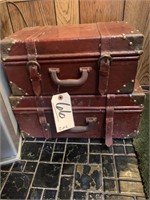 2-Small Vintage Suitcases