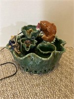 Ceramic Frog Electric Water Fountain