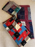 Three heavy hand quilted blankets