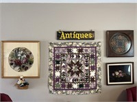 Wall hangings. Floral Pictures, hanging antiques