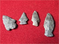 4 Arrowheads Native American