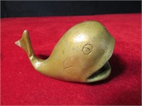 Brass Whale 5" Long