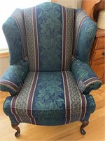 Wingback floral chair