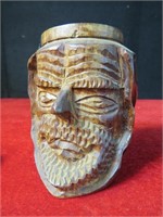 Wooden Face Cup 5" Tall