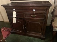 Wood Side Buffet w/Folding Top-Contents Not