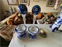 10-pcs Decorative Blue Pcs Balls Candle Holders