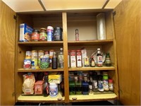 Cabinet Full of Spices Canned Food