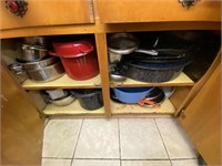 Cabinet Full of Cookware Roaster Pans 15+ pcs