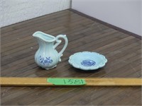 Miniature Porcelain Jug and Dish