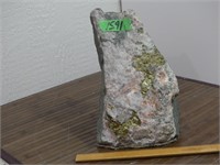 Granite Rock With Quartz Decor 11" X 7"