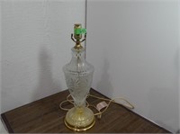 Vintage Cut glass lamp 25"