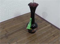 Glass vase 8" tall
