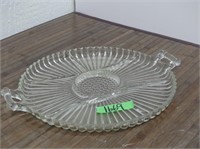 Serving tray glass 12.5"