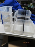 (9) Variety Clear Storage Containers