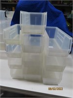 (11) AkroBins Storage Containers Clear