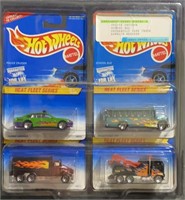 1997 Hotwheels Heat Fleet series 1 Cars 1-4