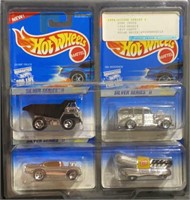 1996 Hotwheels Silver Series 2 Cars 1-4