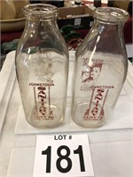 2 Sanitary Milk Bottles