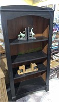 5 level tall bookcase with 3 adjustable shelves
