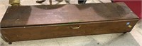 Large vintage wood storage box - great for storage