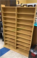 Large two section display shelf - room for DVDs or