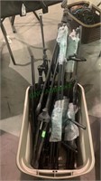 Tub lot of microphone and instrument stands - 7