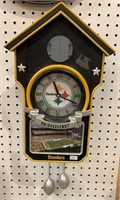 Pittsburg Steelers football wall clock with