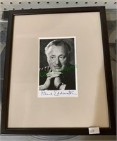 Framed photograph with signature of actor Paul