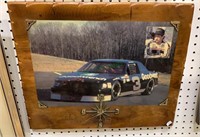 1980s No 3 NASCAR Earnhardt wall clock, print on