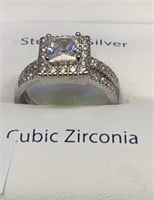Silver works sterling silver wedding ring and