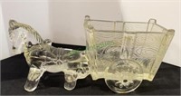 Horse and wagon candy dish - 9 inches long(1429)