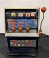 Vintage battery operated slot machine ,10 inches