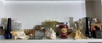 Shelf lot of Decorative Items Shells & More