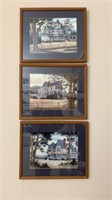 Set of 3 Framed Old south Prints