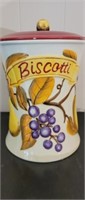 Biscotti Jar with Lid as-is