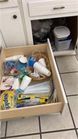 Lot of Containers, Plastic Utensils and More