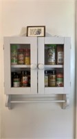 Small Spice Cabinet and Contents